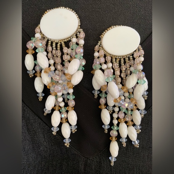 Native American Jewelry - Chipita Beaded Chandelier Pierced Earrings